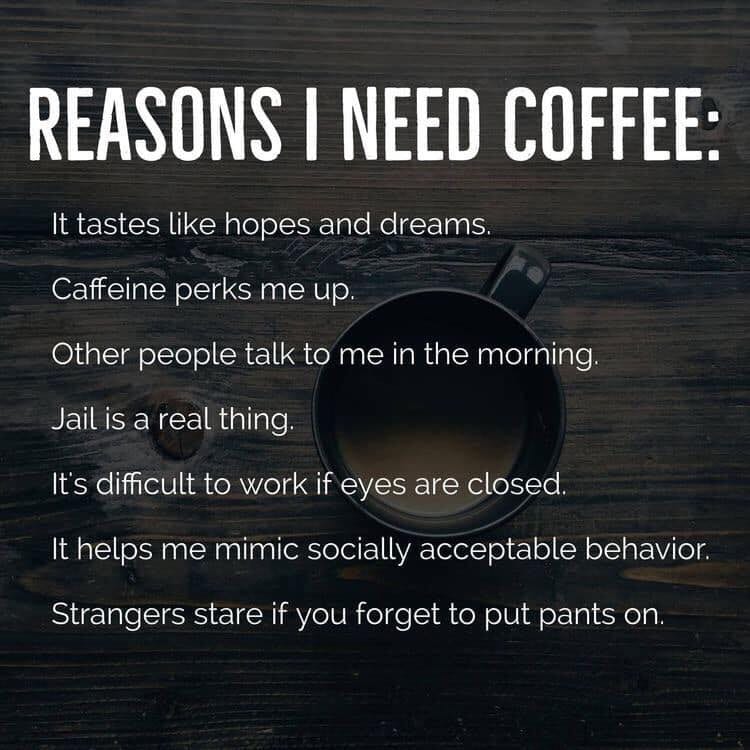 A Few Of The Reasons for Coffee