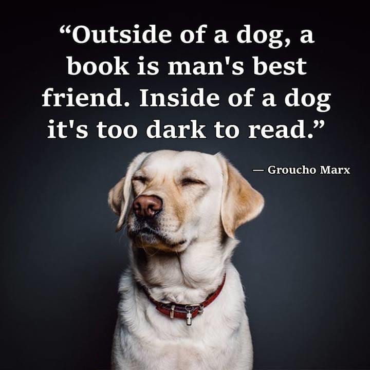 Groucho Marx on Reading and Dogs