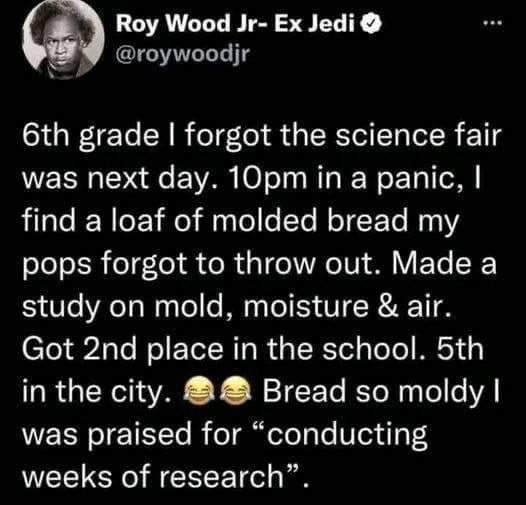 Molded Bread in the Sixth Grade Science Fair