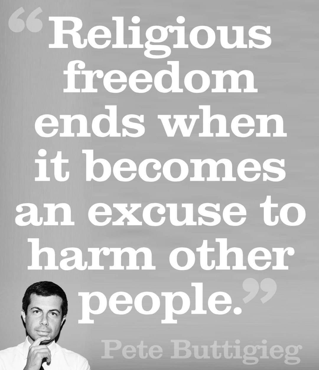 Pete Buttigieg on Religious Freedom