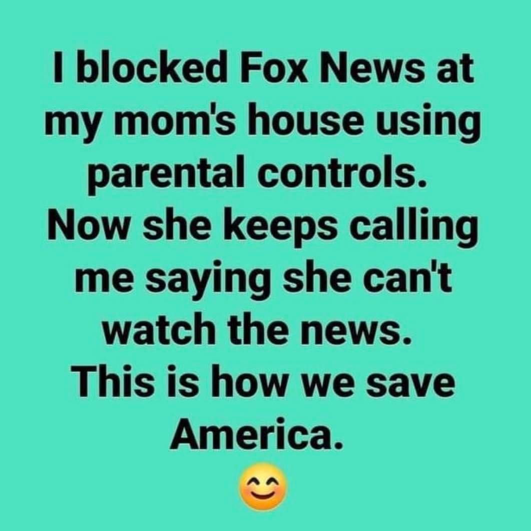 Save Your Parents - Block Fox News