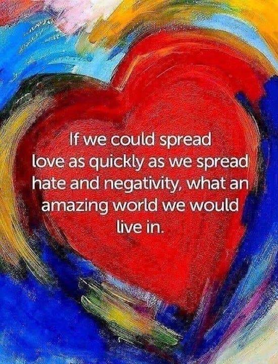 Spread Love Not Hate And Change The World